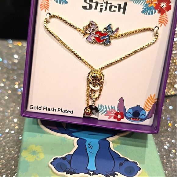 Disney Stitch & Angel Heart Lariat Bracelet - Picture 8 of 8